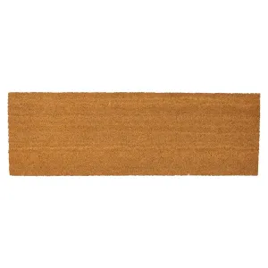 120cm x 40cm Brown Coir Double Door Mat - By Nicola Spring