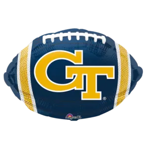 17" Anagram Georgia Tech University Football Foil Balloon | Buy 5 Or More Save 20%