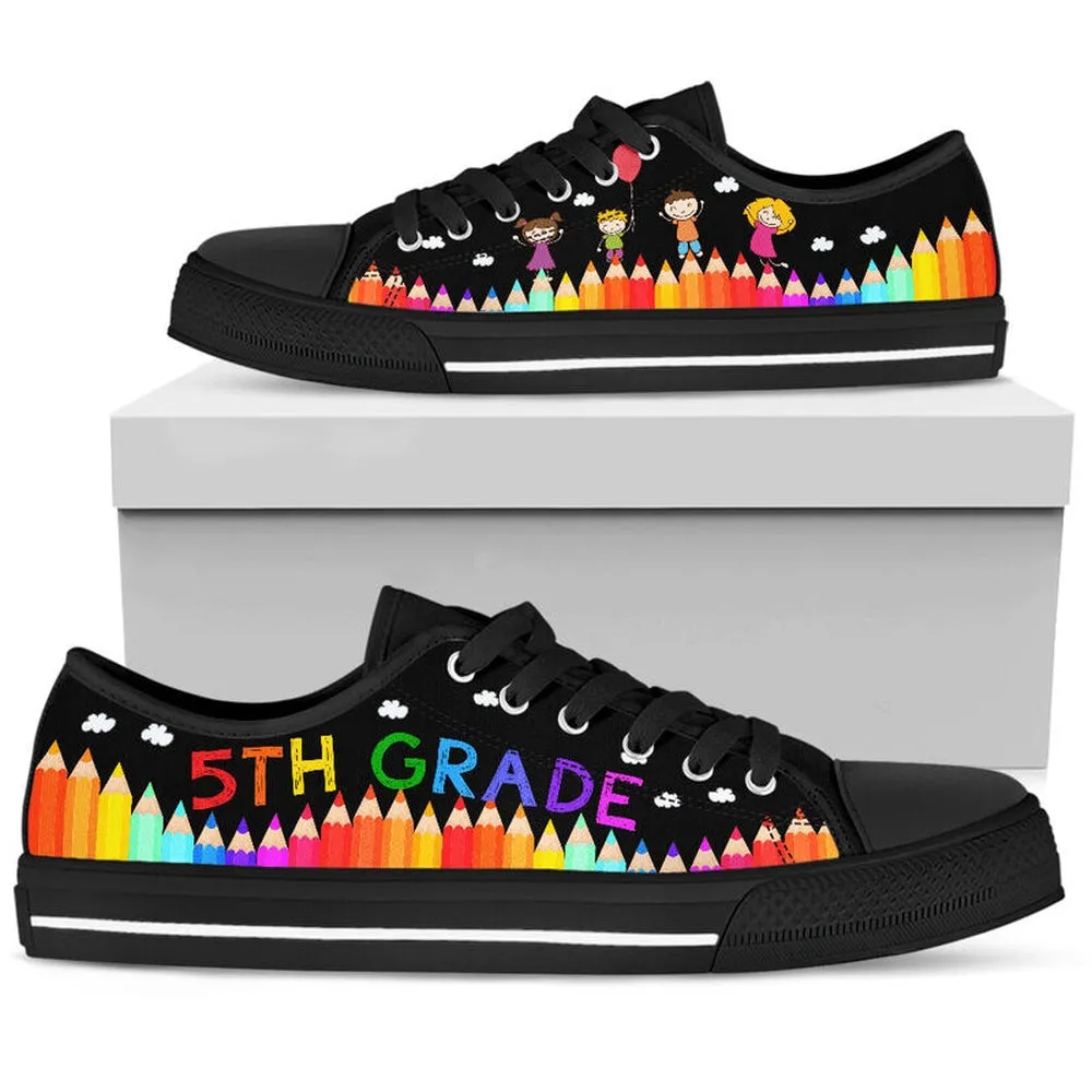 5Th Grade Abc Low Top Shoes, Teacher Shoes, Low Top Sneakers