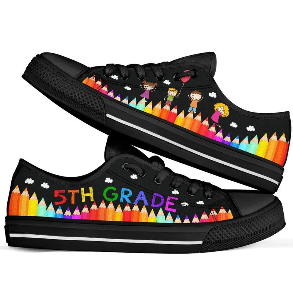 5Th Grade Abc Low Top Shoes, Teacher Shoes, Low Top Sneakers