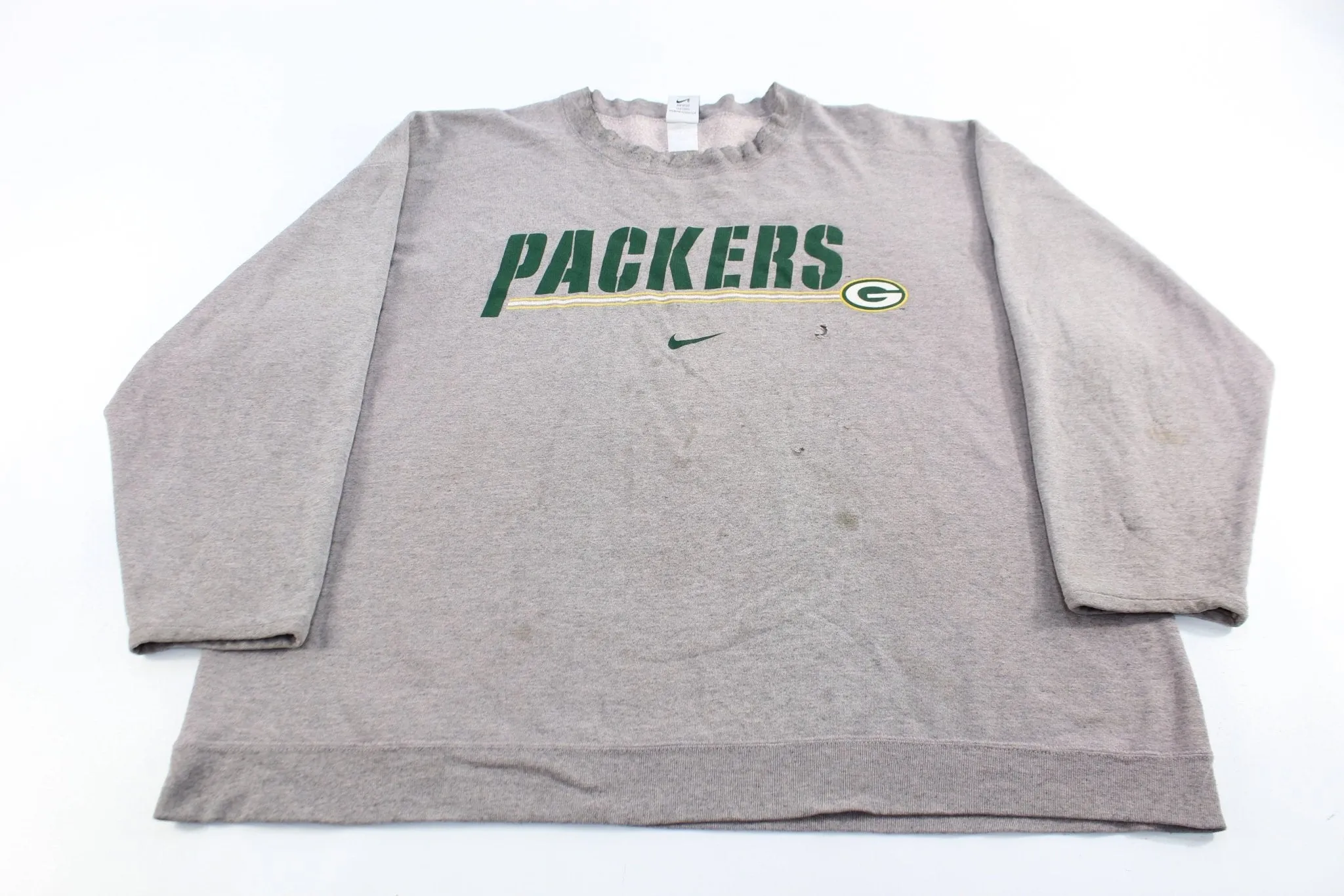 90's Nike Logo Green Bay Packers Brett Favre Sweatshirt