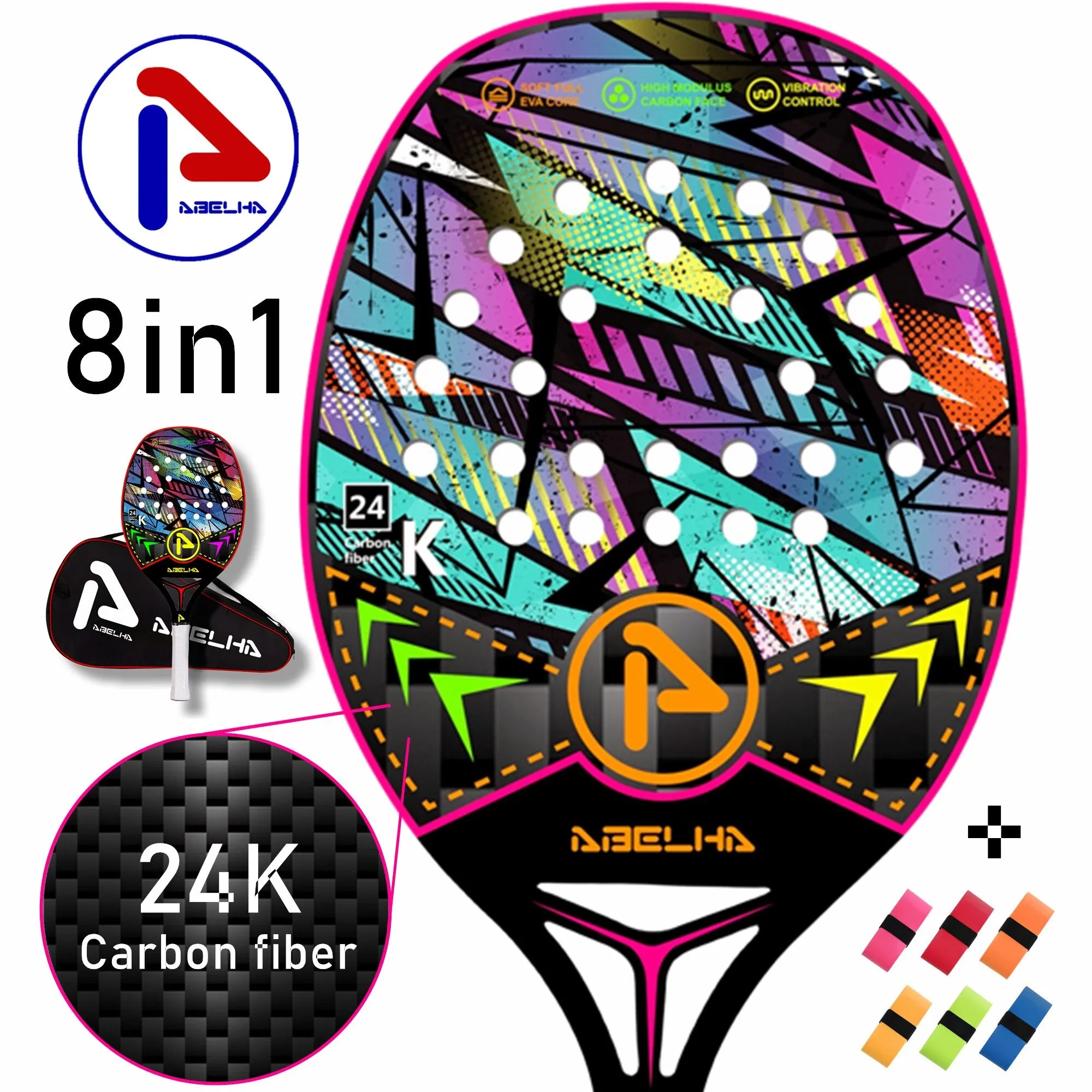 ABELHA 24K carbon fiber beach racket