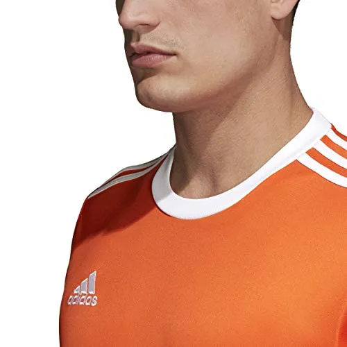 adidas Mens Squadra 17 Soccer Jersey Training Top Football Small Orange White