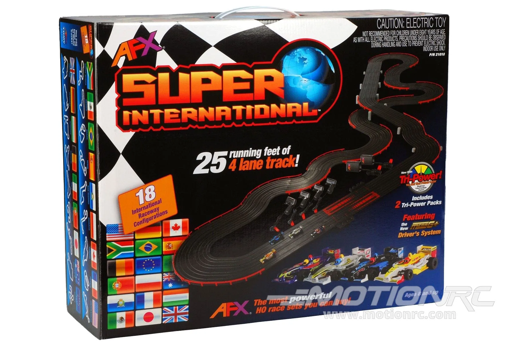 AFX Super International HO Scale Slot Car Set