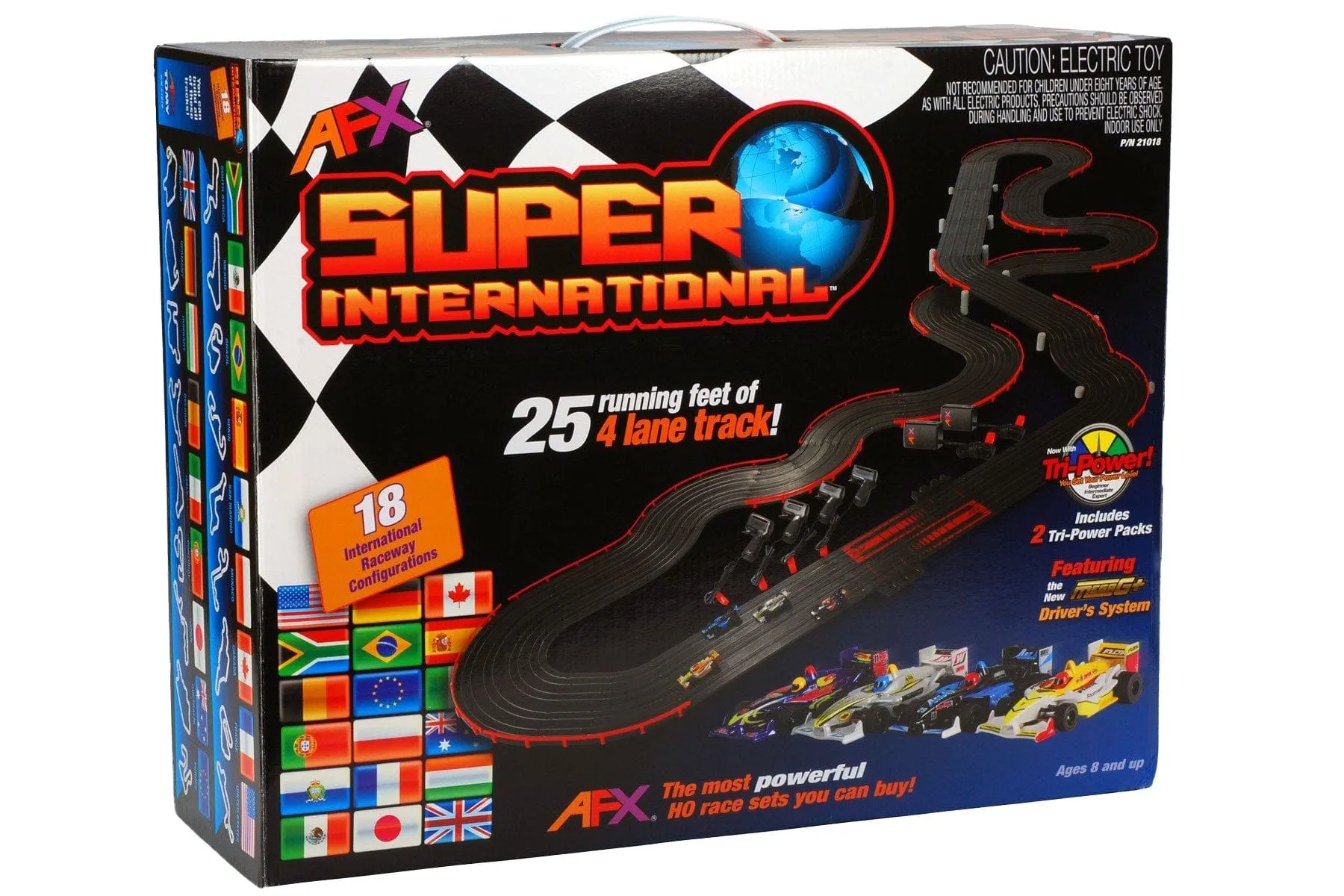 AFX Super International HO Scale Slot Car Set