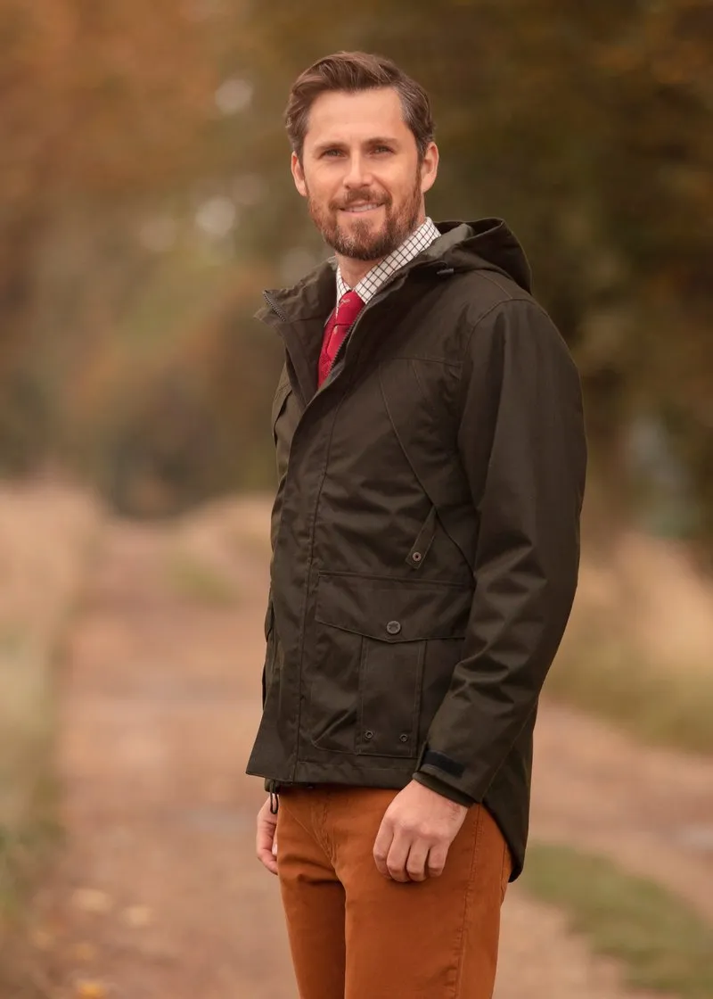 ALAN PAINE Fernley Jacket - Mens Waterproof - Woodland