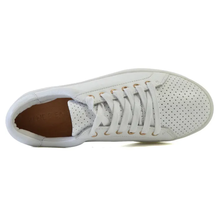 Alfie & Evie Paradise White Leather Casual Shoe Platform