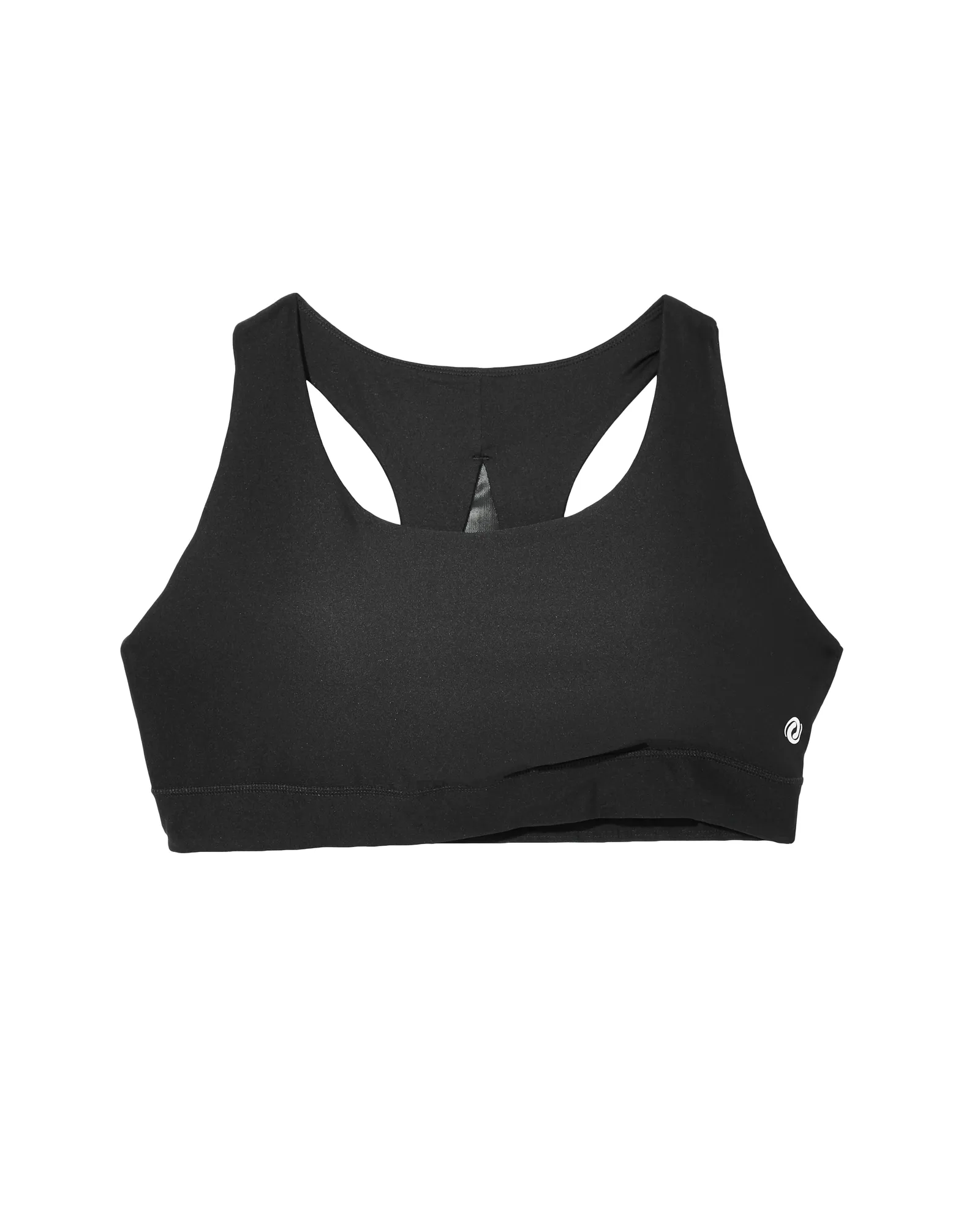 Alm Sports Bra with Mesh Details | Black