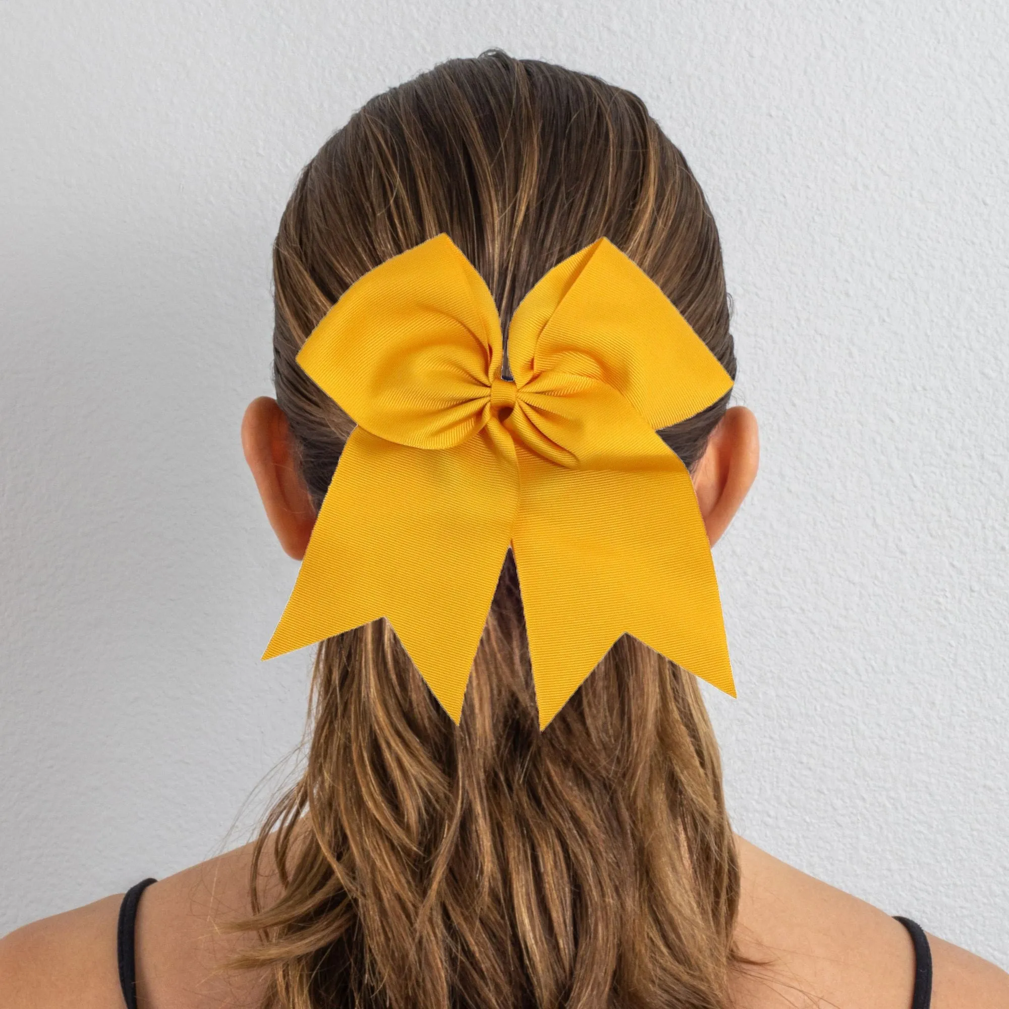 Athletic Gold Cheer Bow