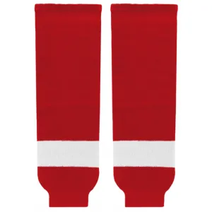 Athletic Knit (AK) HS630-202 Rocket Laval Red Knit Ice Hockey Socks