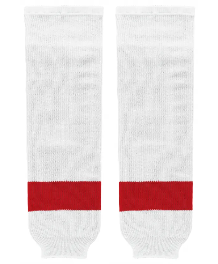 Athletic Knit (AK) HS630-203 Rocket Laval White Knit Ice Hockey Socks