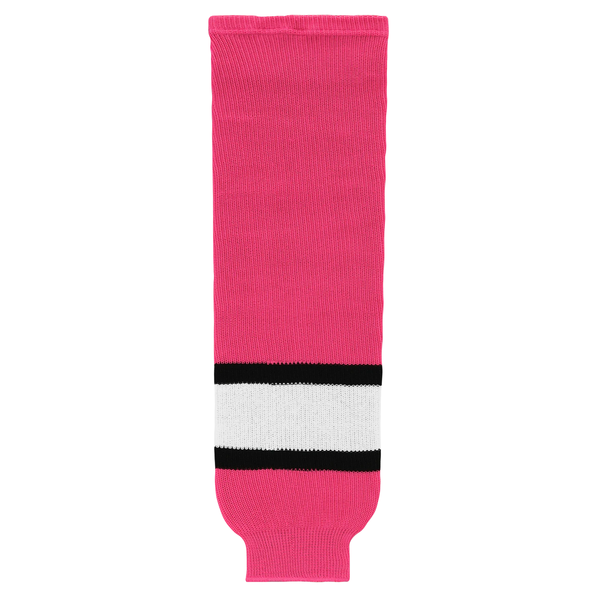 Athletic Knit (AK) HS630-272 Pink/White/Black Knit Ice Hockey Socks