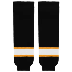 Athletic Knit (AK) HS630-300 Boston Bruins Black Knit Ice Hockey Socks