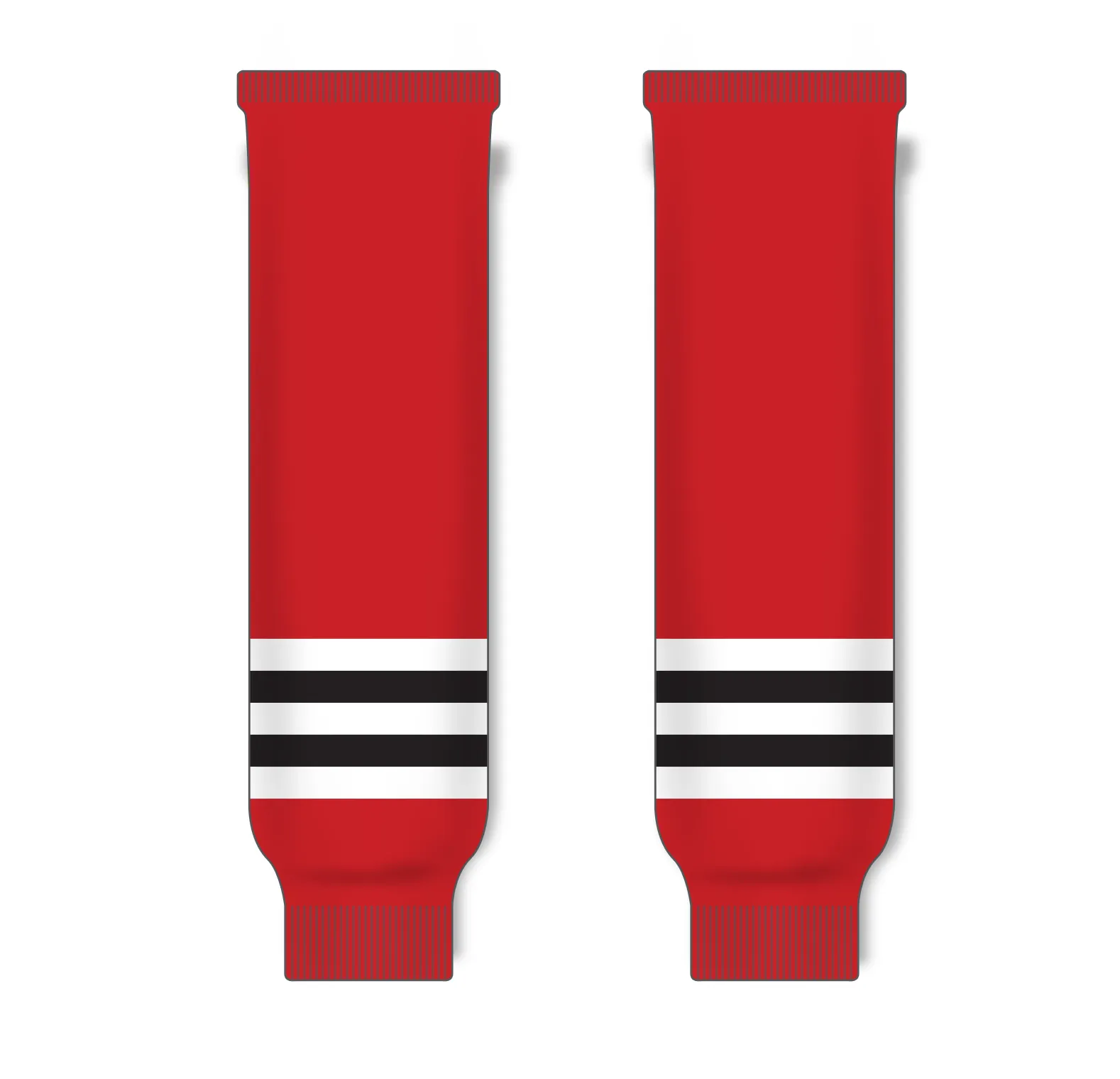 Athletic Knit (AK) HS630-304 Rockford Ice Hogs Red Knit Ice Hockey Socks