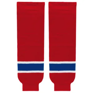 Athletic Knit (AK) HS630-308 Montreal Canadiens Red Knit Ice Hockey Socks