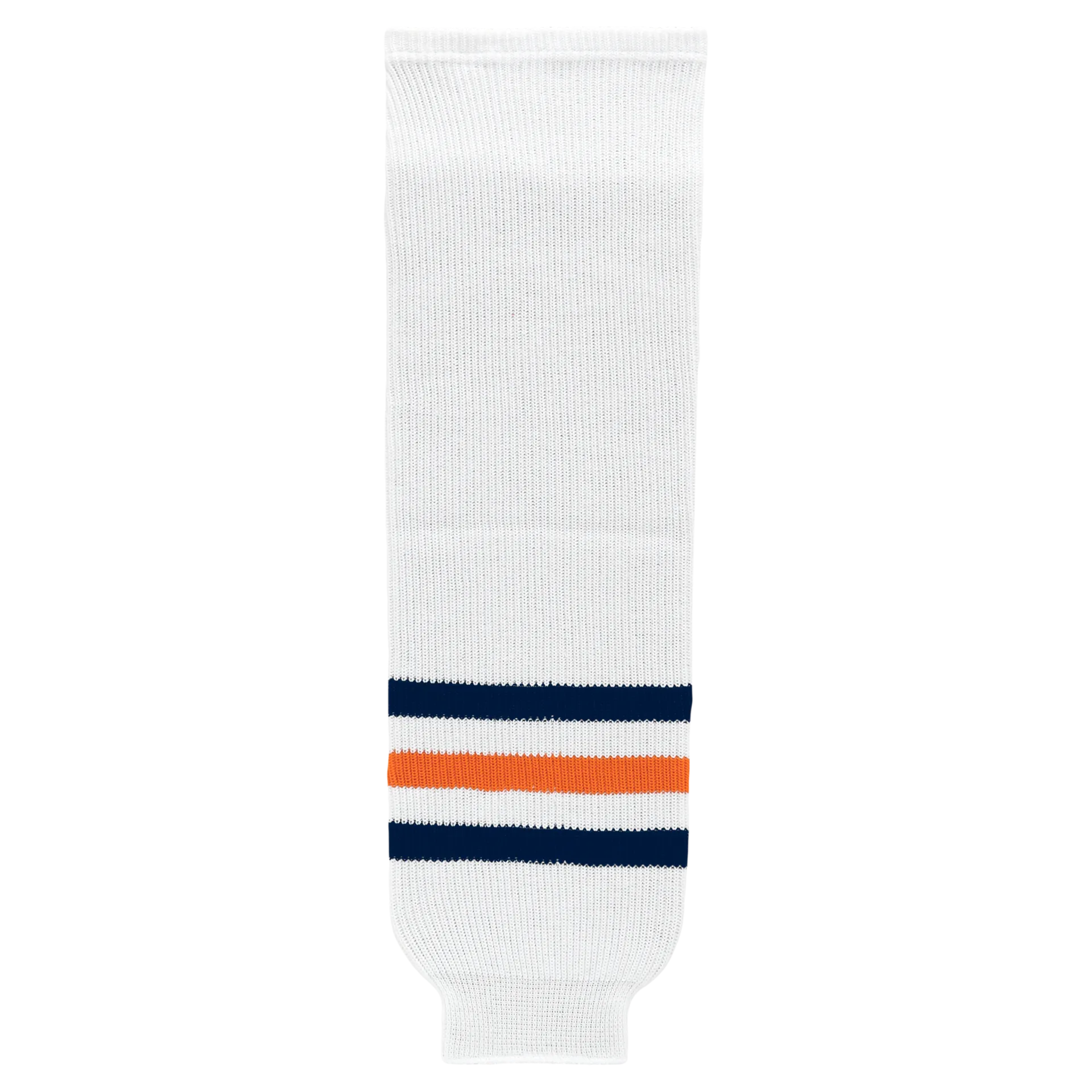 Athletic Knit (AK) HS630-371 2017 Edmonton Oilers White Knit Ice Hockey Socks