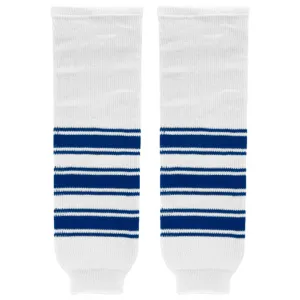 Athletic Knit (AK) HS630-505 New Toronto Maple Leafs White Knit Ice Hockey Socks