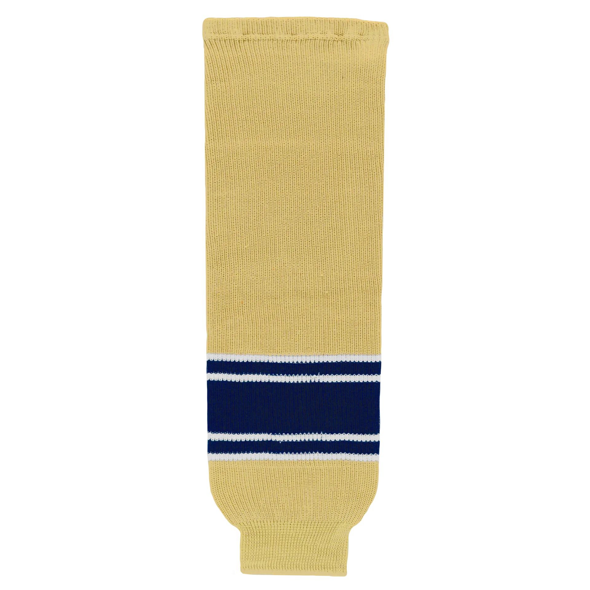 Athletic Knit (AK) HS630-522 University of Notre Dame Fighting Irish Vegas Gold Knit Ice Hockey Socks