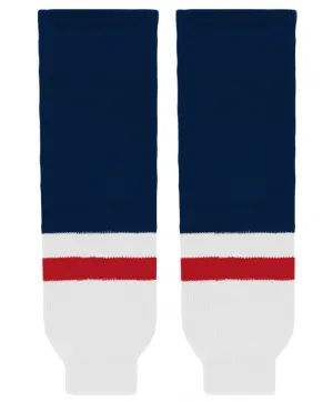 Athletic Knit (AK) HS630-807 2008 Washington Capitals White Knit Ice Hockey Socks