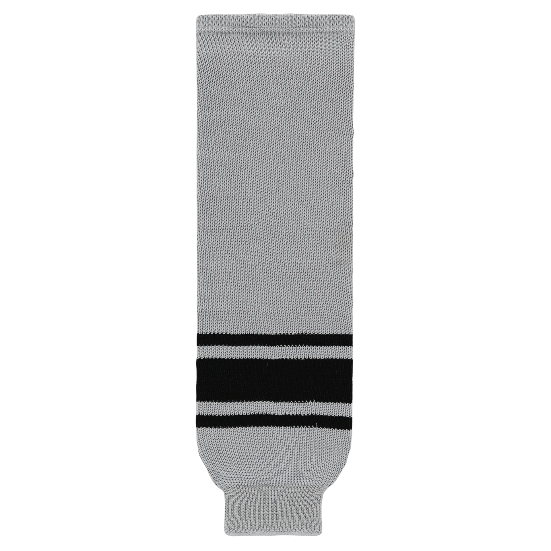 Athletic Knit (AK) HS630-822 Grey/Black Knit Ice Hockey Socks