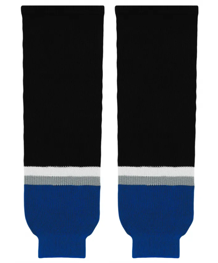 Athletic Knit (AK) HS630-838 2009 Tampa Bay Lightning Third Royal Blue Knit Ice Hockey Socks