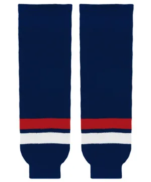 Athletic Knit (AK) HS630-980 2005 Team USA Navy Knit Ice Hockey Socks