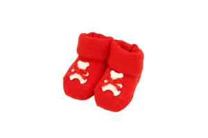 Baby Shoes with Bears - Red