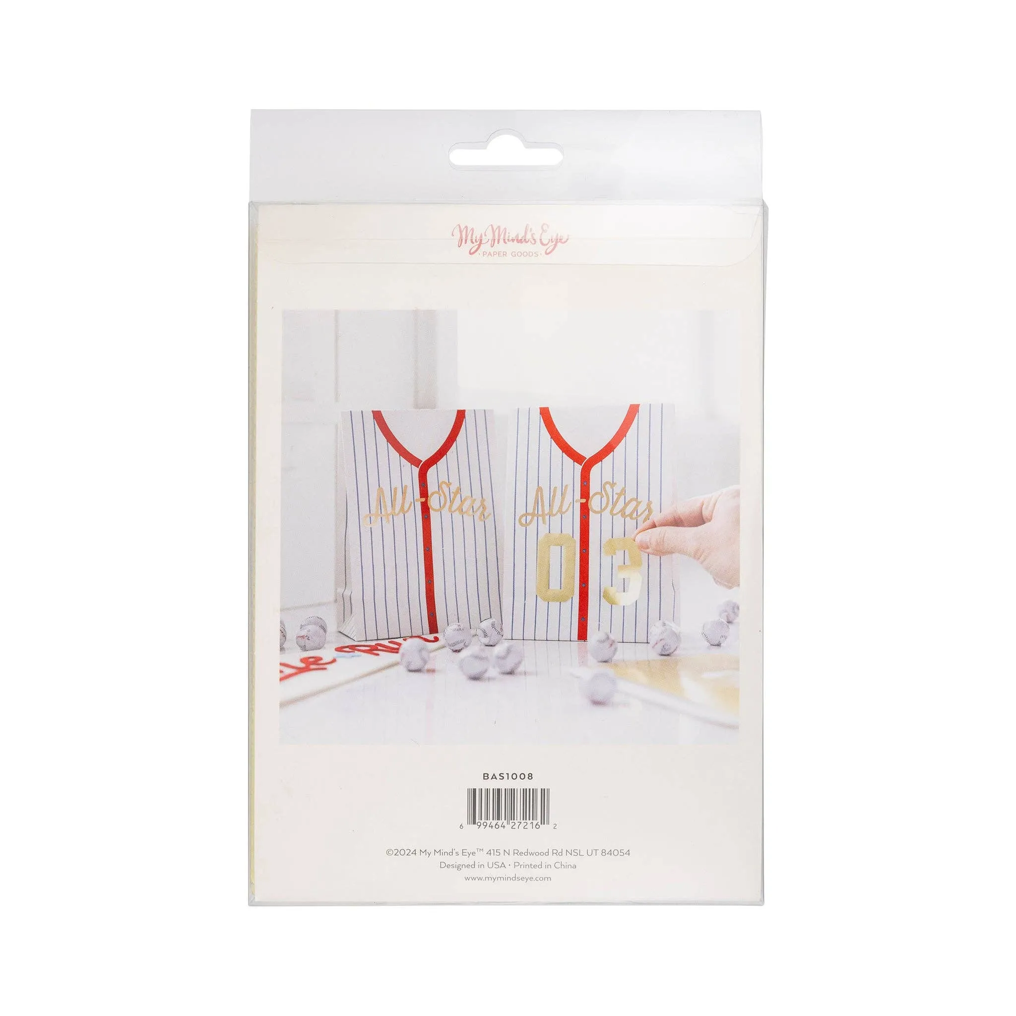 BASEBALL JERSEY TREAT BAGS