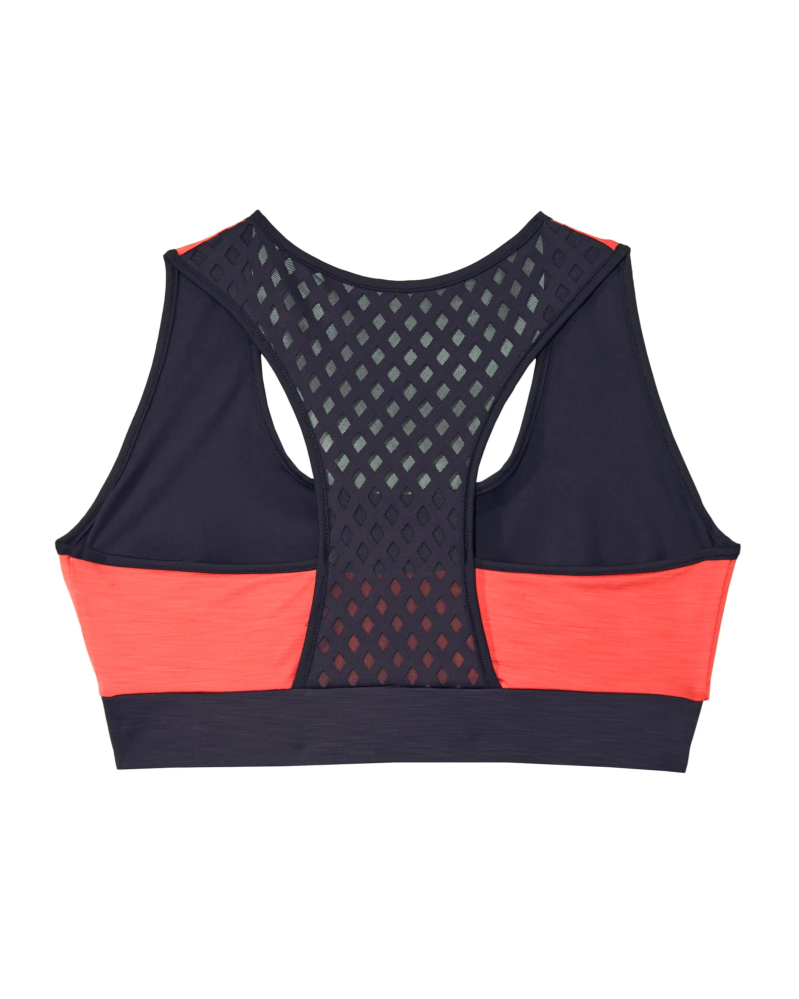 Benmore Sports Bra | Coral / Navy