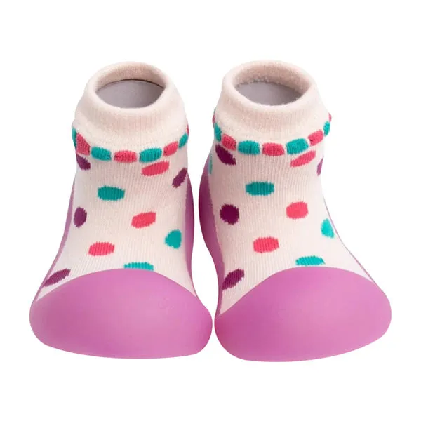 BigToes First Walker Shoes - Chameleon - Original Polka Pink