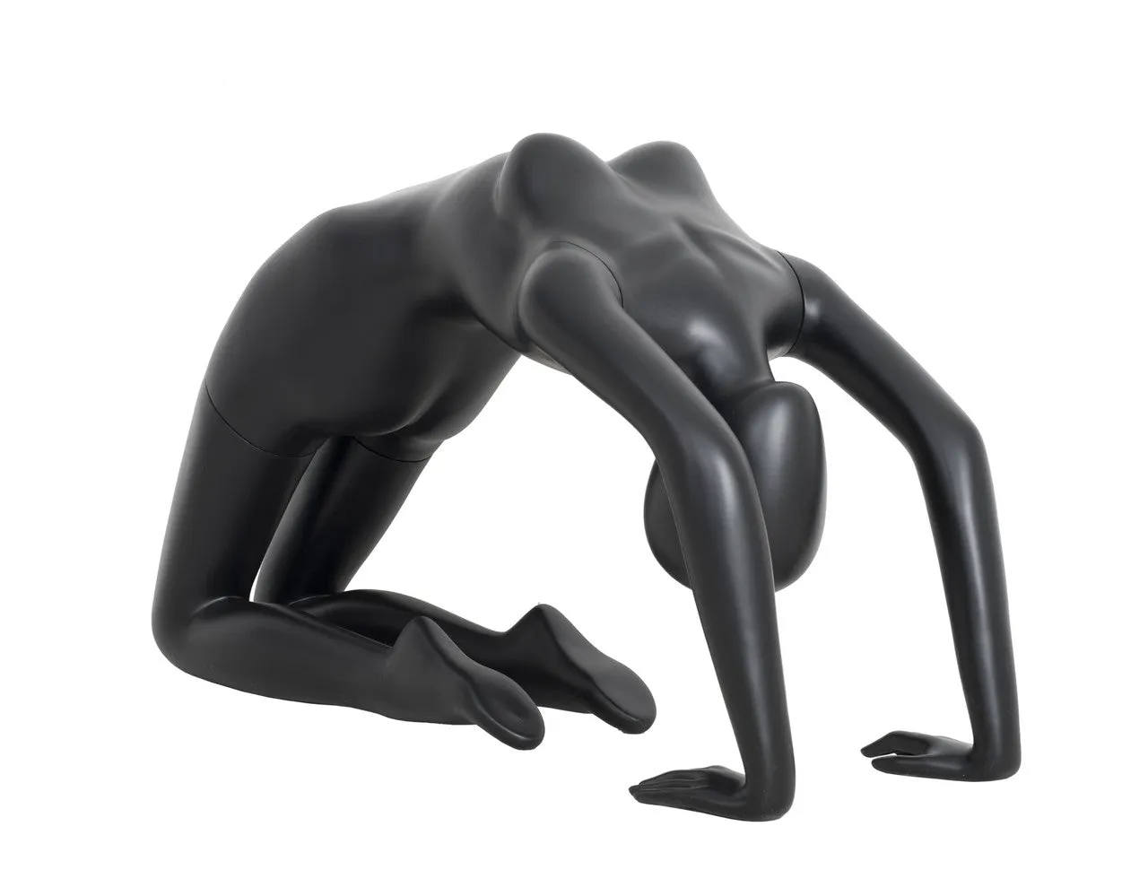 Black Female Bridge Pose Yoga Mannequin MM-YOGA05BK