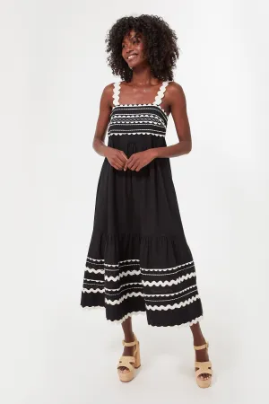 Black Ryleigh Ric Rac Sleeveless Dress