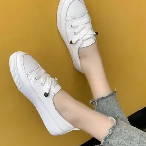 board shoes leather surface small white shoes womens Korean version versatile Instagram womens shoes