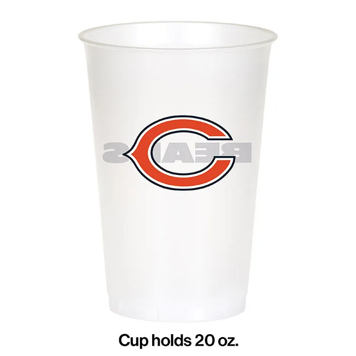 Bulk Chicago Bears 20 oz Plastic Cups (96 per Case)