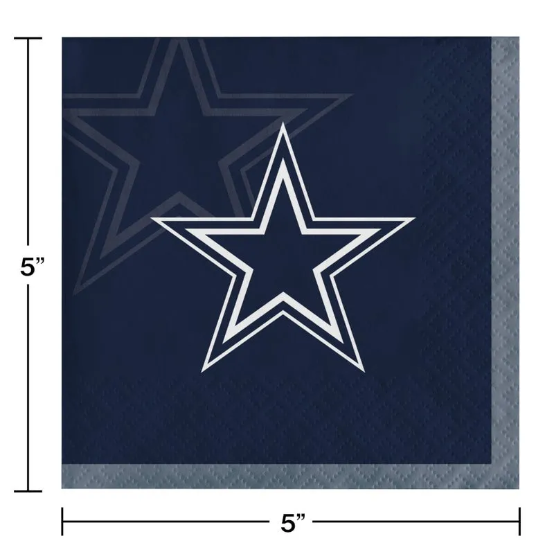 Bulk Dallas Cowboys Beverage Napkins (192 per Case)