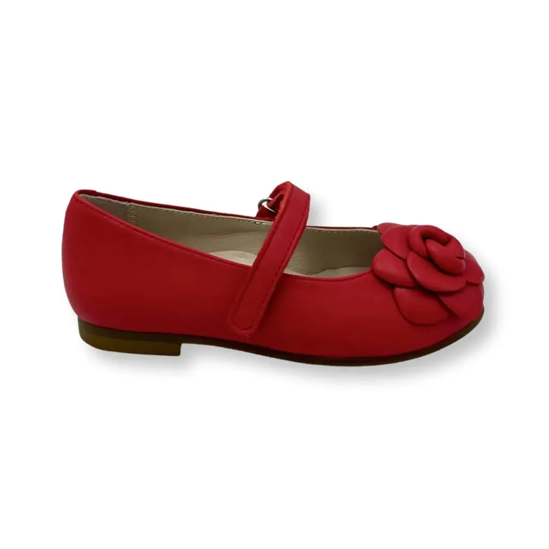 Camille- Red Leather Mary Jane Shoes