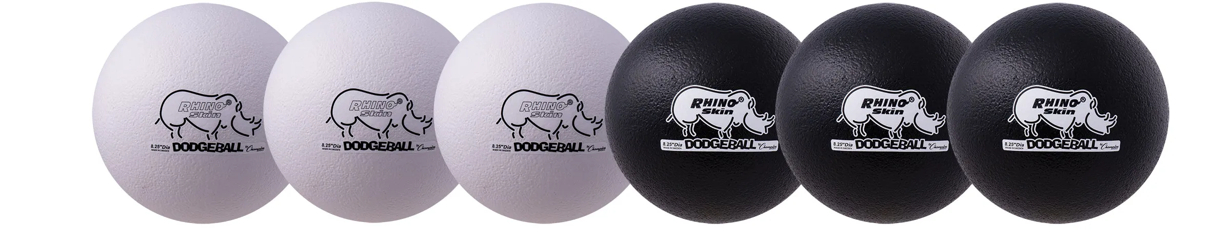 Champion Sports Rhino Skin Dodgeball Set Black/White