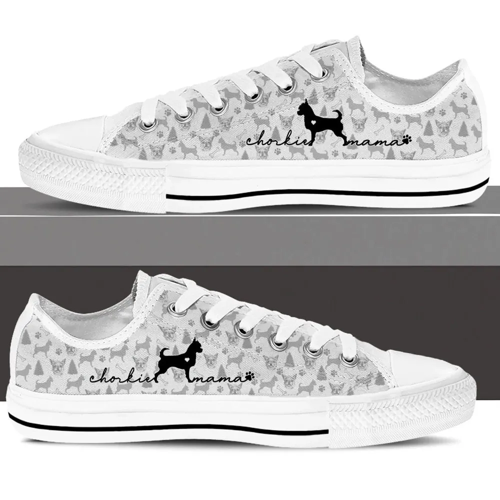 Chorkie Low Top Shoes, Dog Printed Shoes, Canvas Shoes For Men, Women