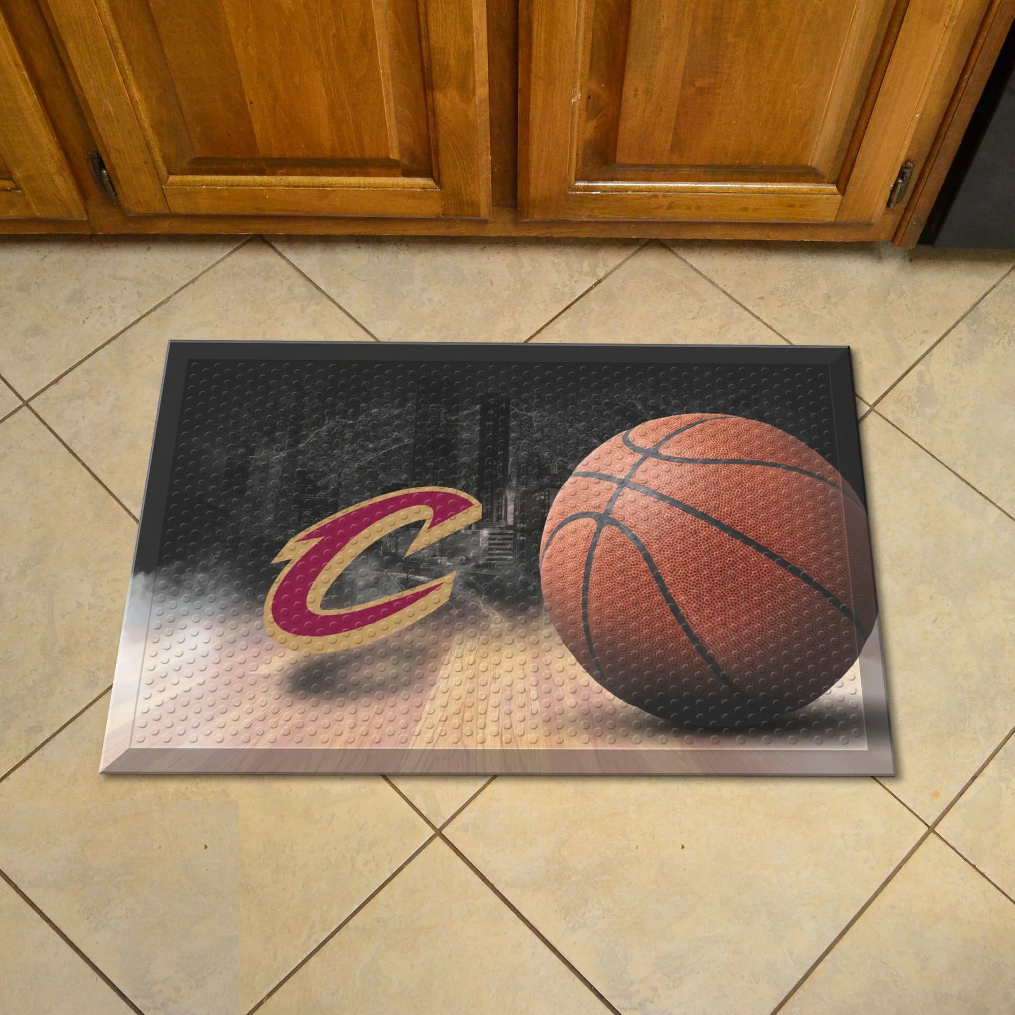 Cleveland Cavaliers Rubber Scraper Door Mat