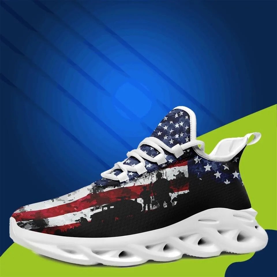 Custom Corporate Gifts, business gifts ideas MaxSoul-B03013 Custom Max Soul American Flag, USA Flag Sneakers Max Soul, Shoes, Printed Shoes