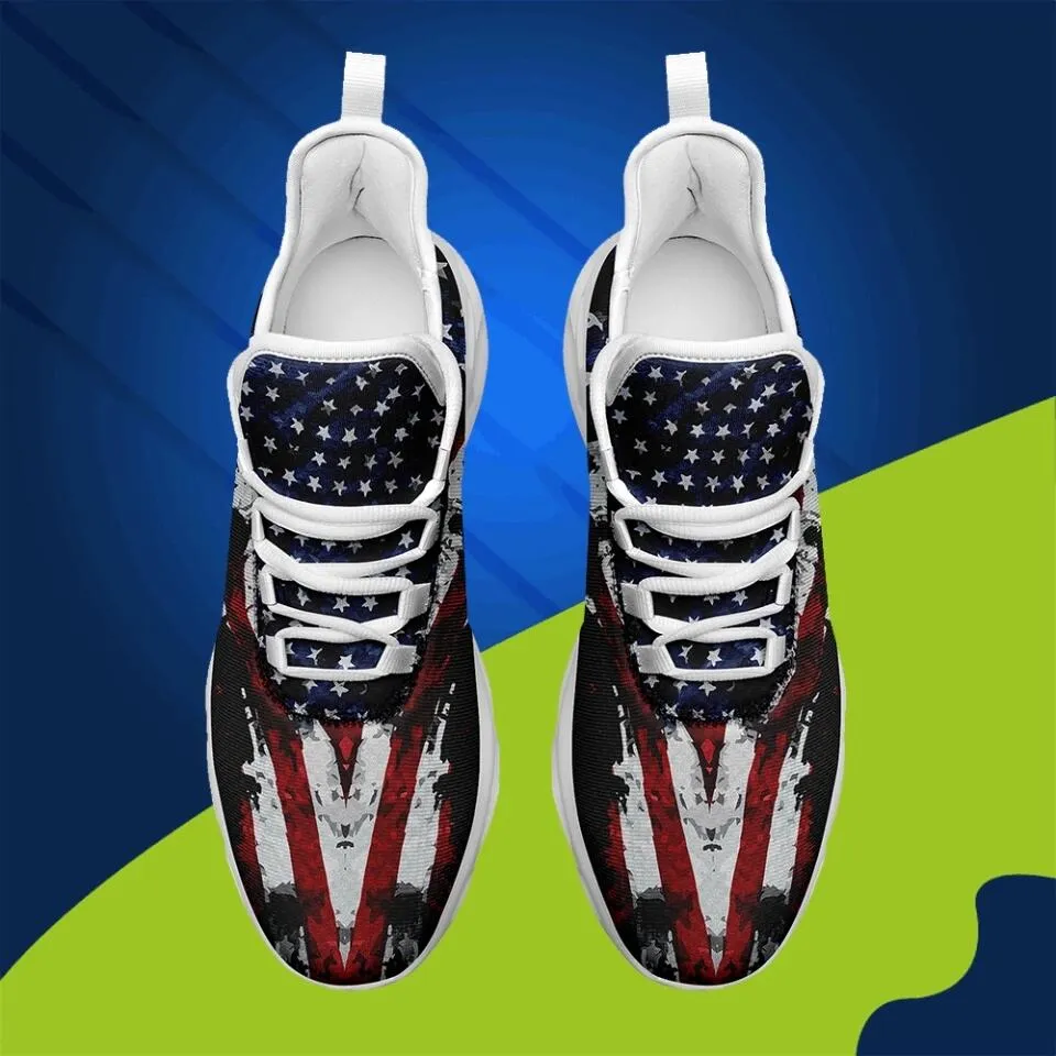 Custom Corporate Gifts, business gifts ideas MaxSoul-B03013 Custom Max Soul American Flag, USA Flag Sneakers Max Soul, Shoes, Printed Shoes