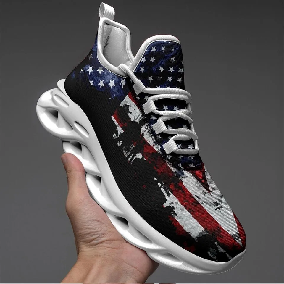 Custom Corporate Gifts, business gifts ideas MaxSoul-B03013 Custom Max Soul American Flag, USA Flag Sneakers Max Soul, Shoes, Printed Shoes