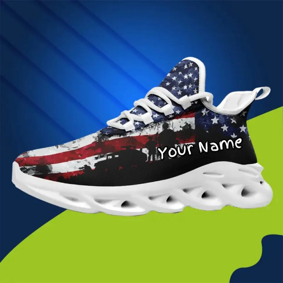 Custom Corporate Gifts, business gifts ideas MaxSoul-B03013 Custom Max Soul American Flag, USA Flag Sneakers Max Soul, Shoes, Printed Shoes