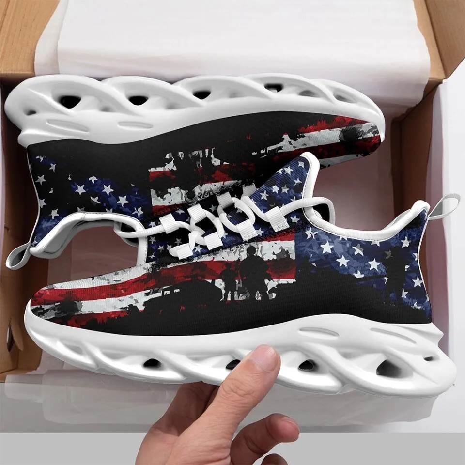 Custom Corporate Gifts, business gifts ideas MaxSoul-B03013 Custom Max Soul American Flag, USA Flag Sneakers Max Soul, Shoes, Printed Shoes