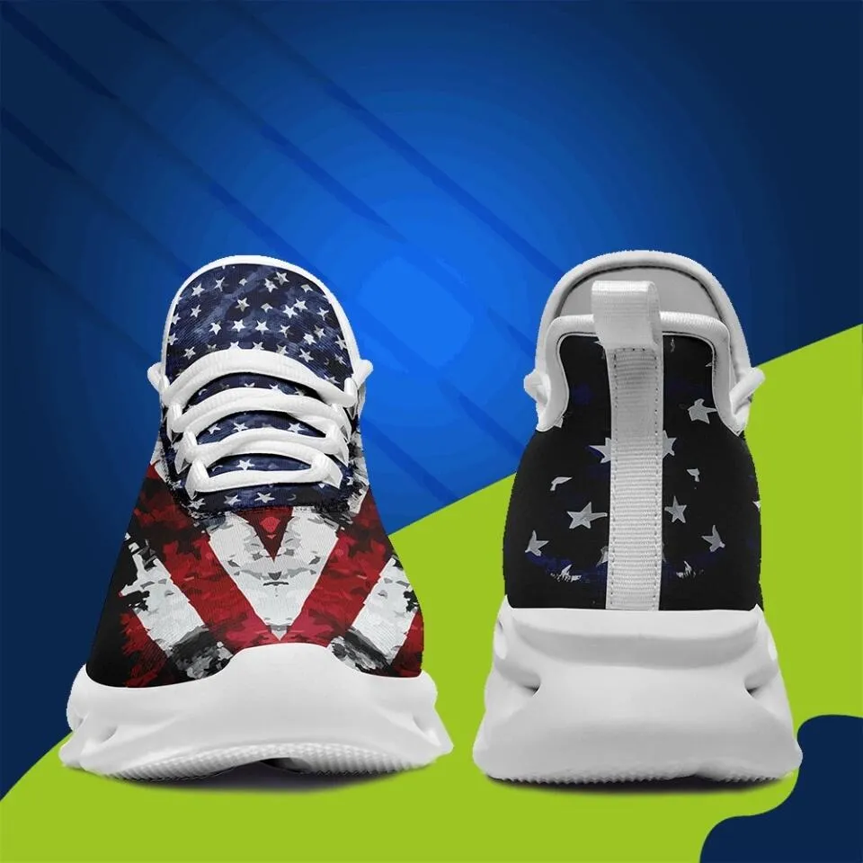 Custom Corporate Gifts, business gifts ideas MaxSoul-B03013 Custom Max Soul American Flag, USA Flag Sneakers Max Soul, Shoes, Printed Shoes