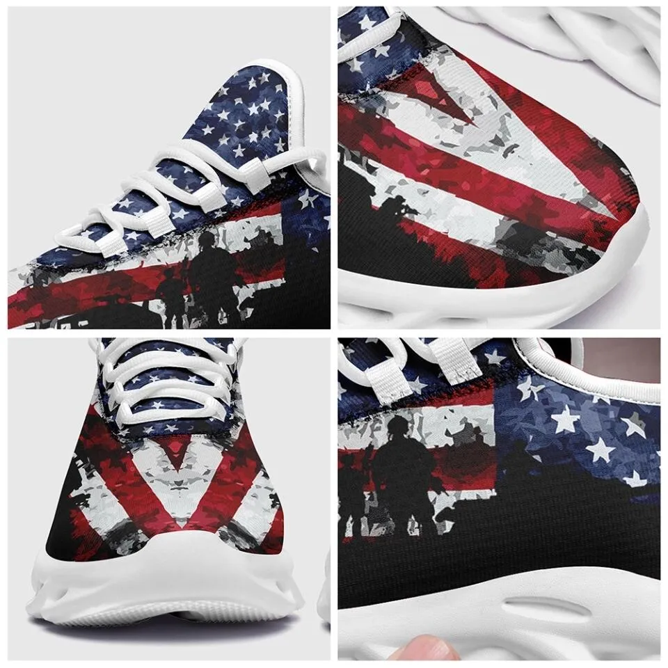 Custom Corporate Gifts, business gifts ideas MaxSoul-B03013 Custom Max Soul American Flag, USA Flag Sneakers Max Soul, Shoes, Printed Shoes