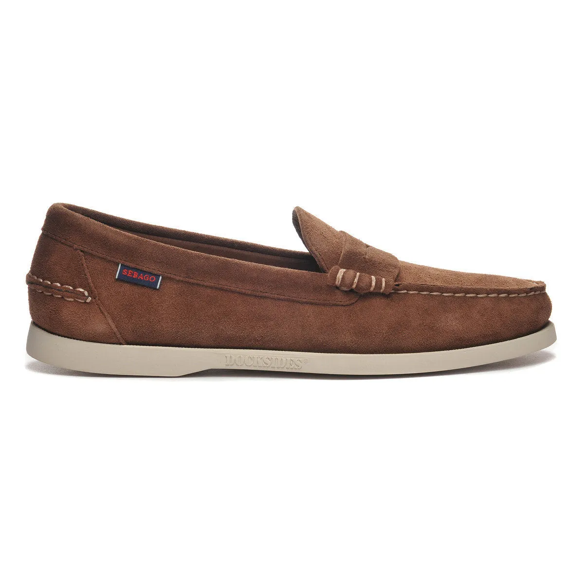 Dark Brown Dan Boat Flesh Out Suede Loafers