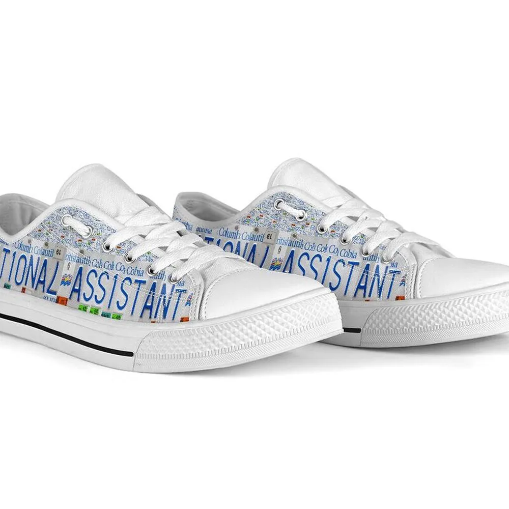 Educational Assistant Bc License Plates Low Top Shoes, Teacher Shoes, Low Top Sneakers