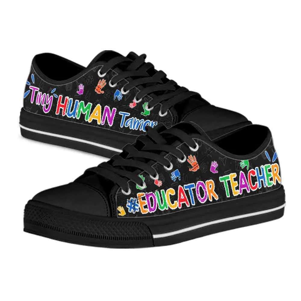 Educator Life Tiny Human Tamer Low Top Shoes, Teacher Shoes, Low Top Sneakers