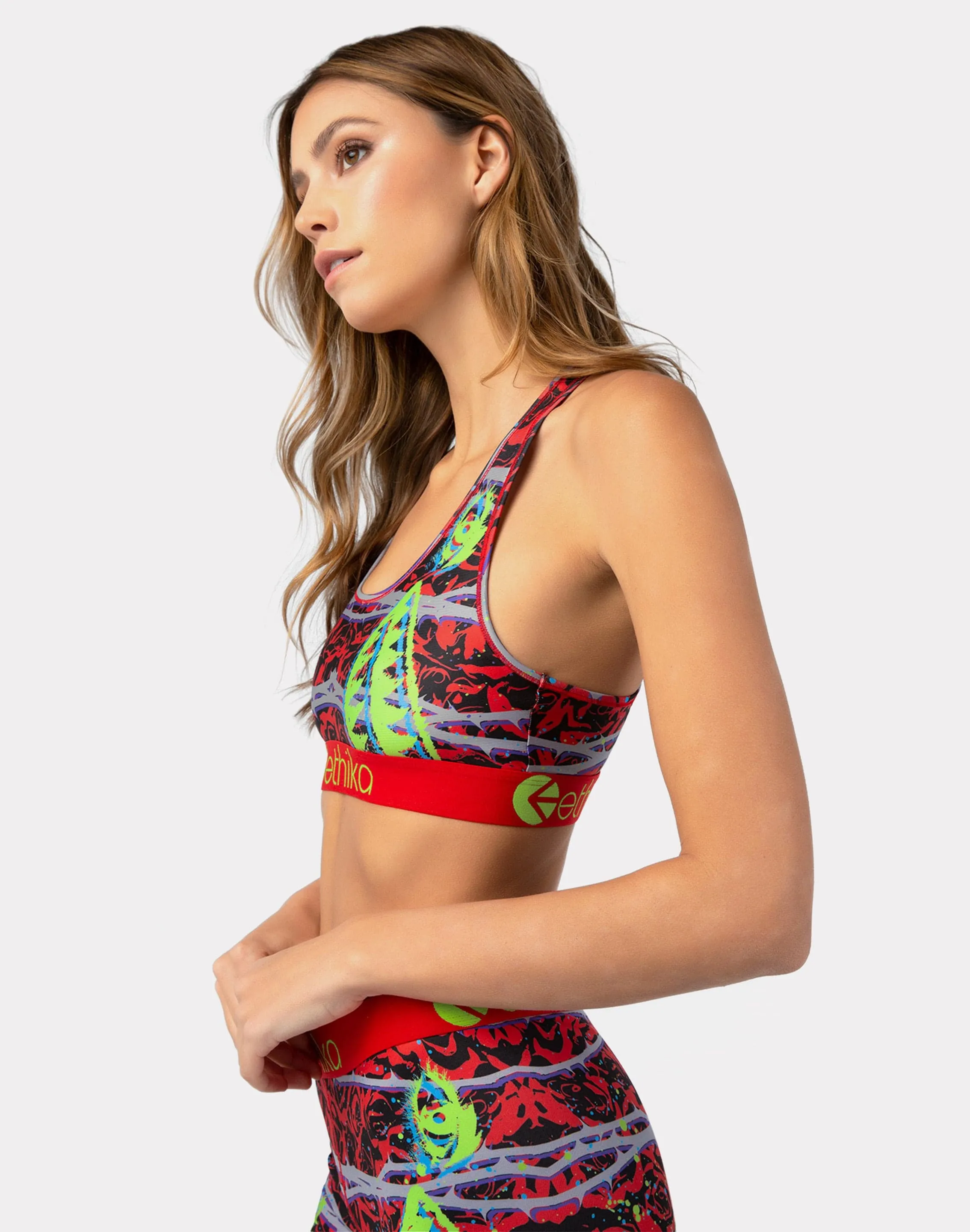 Ethika Among Thorns Bomber  Sports Bra